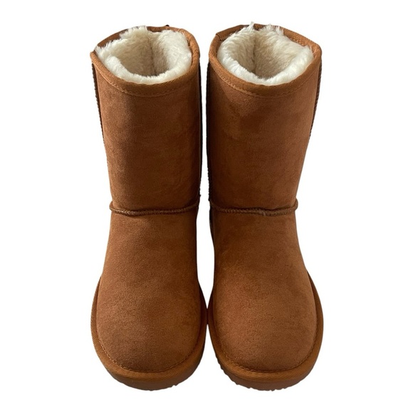 Musshoe Brown Suede Shearling Boots 6.5 Womens NWOT - Picture 2 of 7